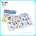 Coloring cake books printing die cut sticker children book printing